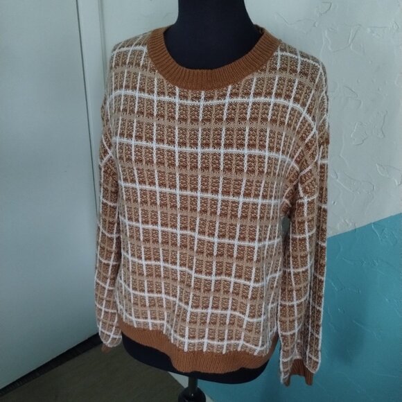 Tweed Style Crochet Sweatshirt - Picture 4 of 6